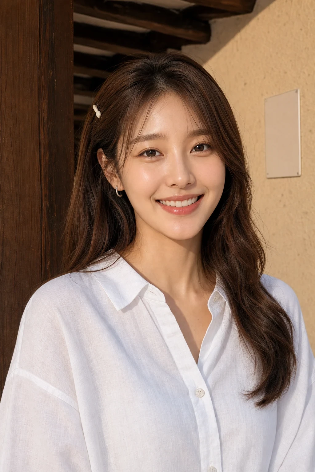 북촌 처마 아래 마지막 미소